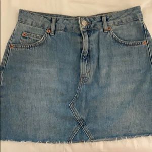 Topshop denim skirt